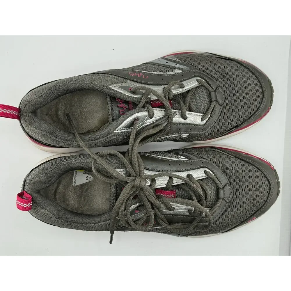 Ryka Cloudwalk Gray and Pink‎ Athletic Running Shoes Sneakers Women's Size 9.5